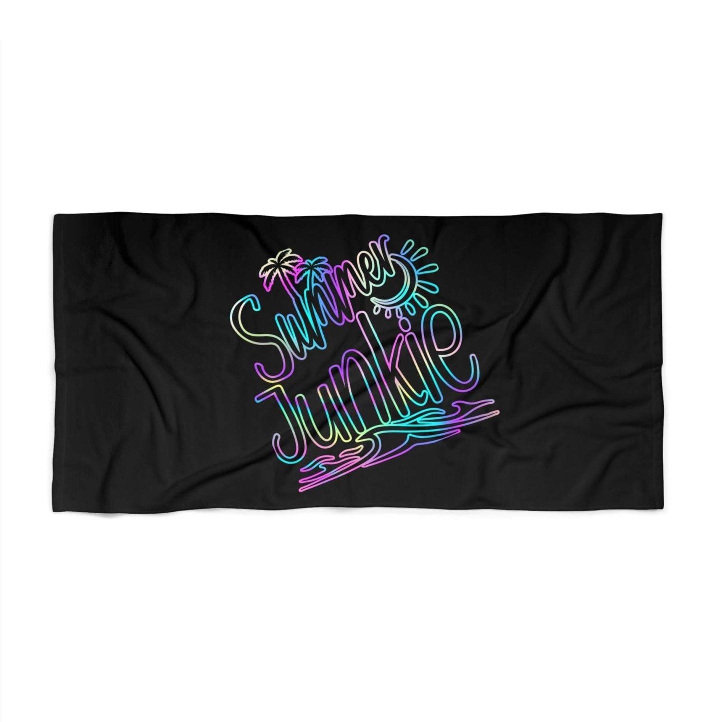 Custom Beach Towels - Summer Junkie - Custom Beach Towels