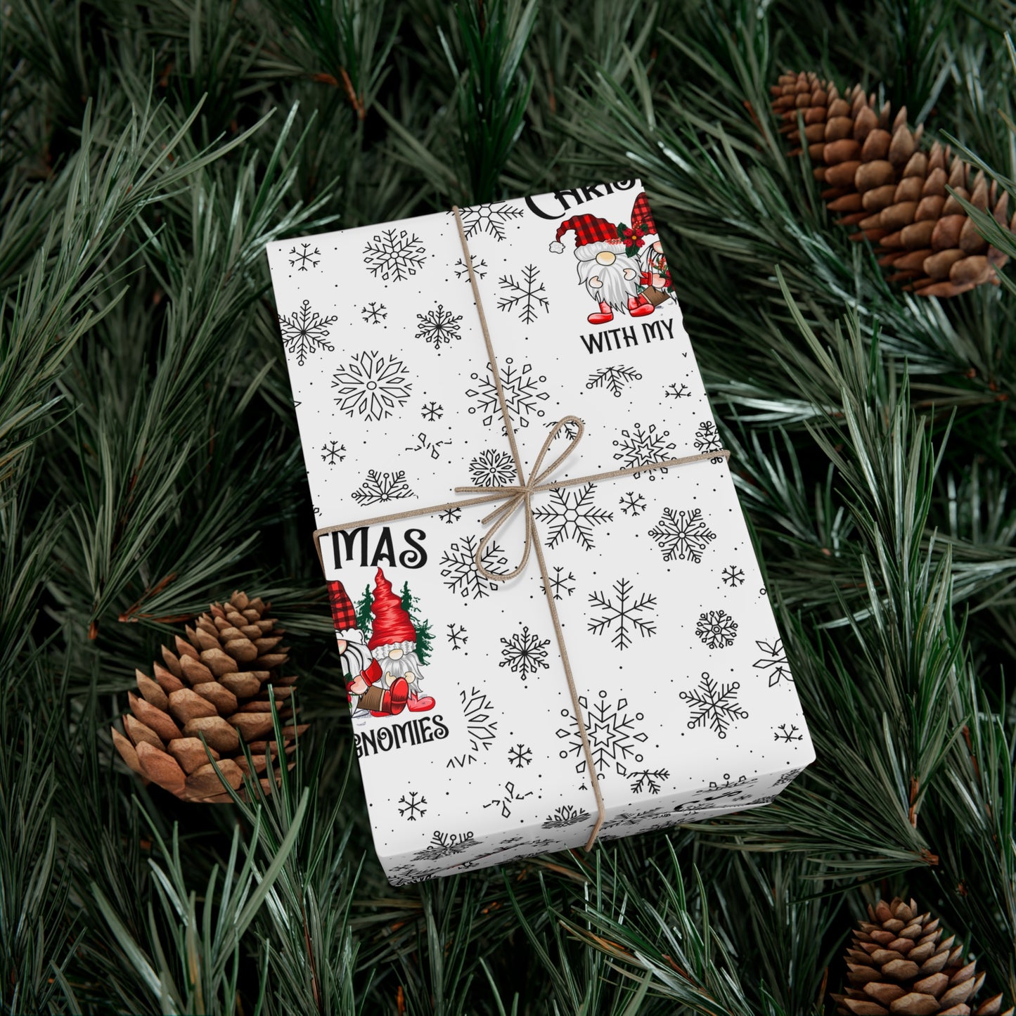 Christmas Gnome Gift Wrap