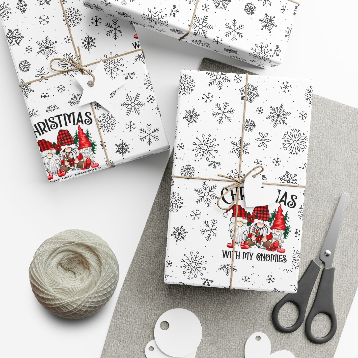 Christmas Gnome Gift Wrap