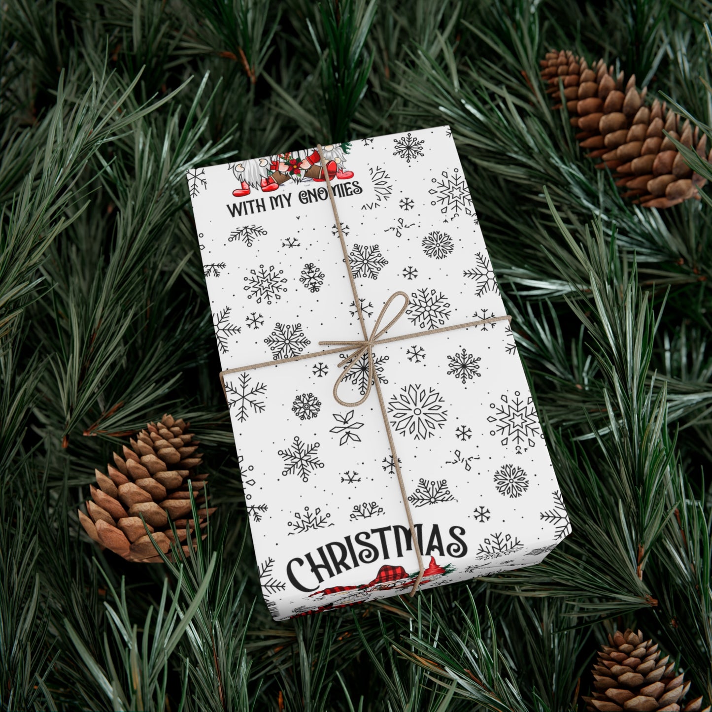 Christmas Gnome Gift Wrap