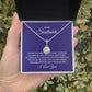 To My Soulmate - the way you make me feel is hard to explain Eternal Hope Necklace with Message Card for Wife