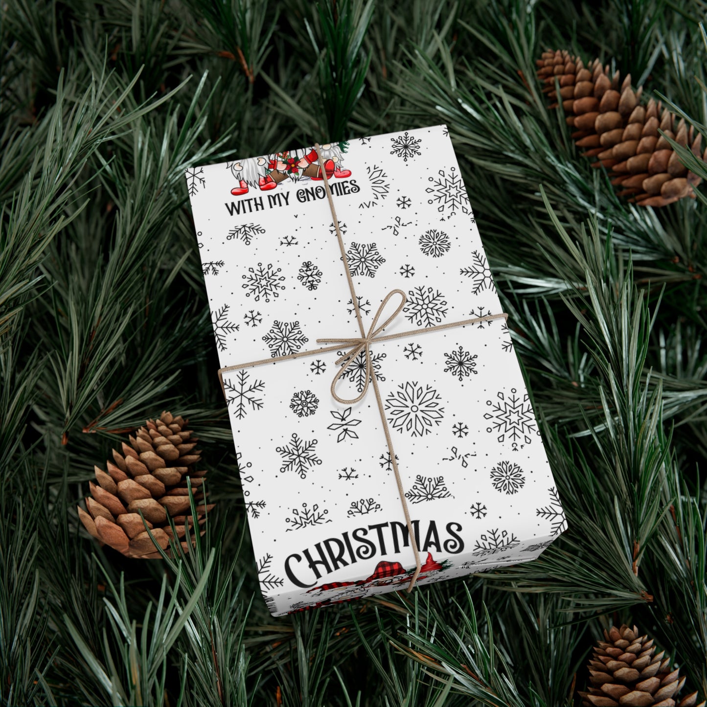 Christmas Gnome Gift Wrap