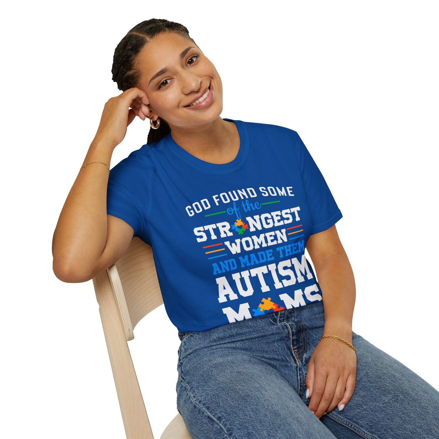 💙Autism Awareness💙 T-Shirt God took.......& Made Autism Mom's