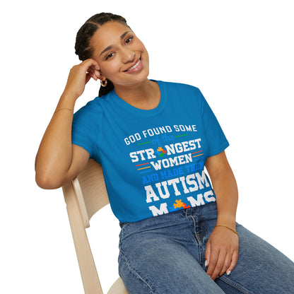 💙Autism Awareness💙 T-Shirt God took.......& Made Autism Mom's