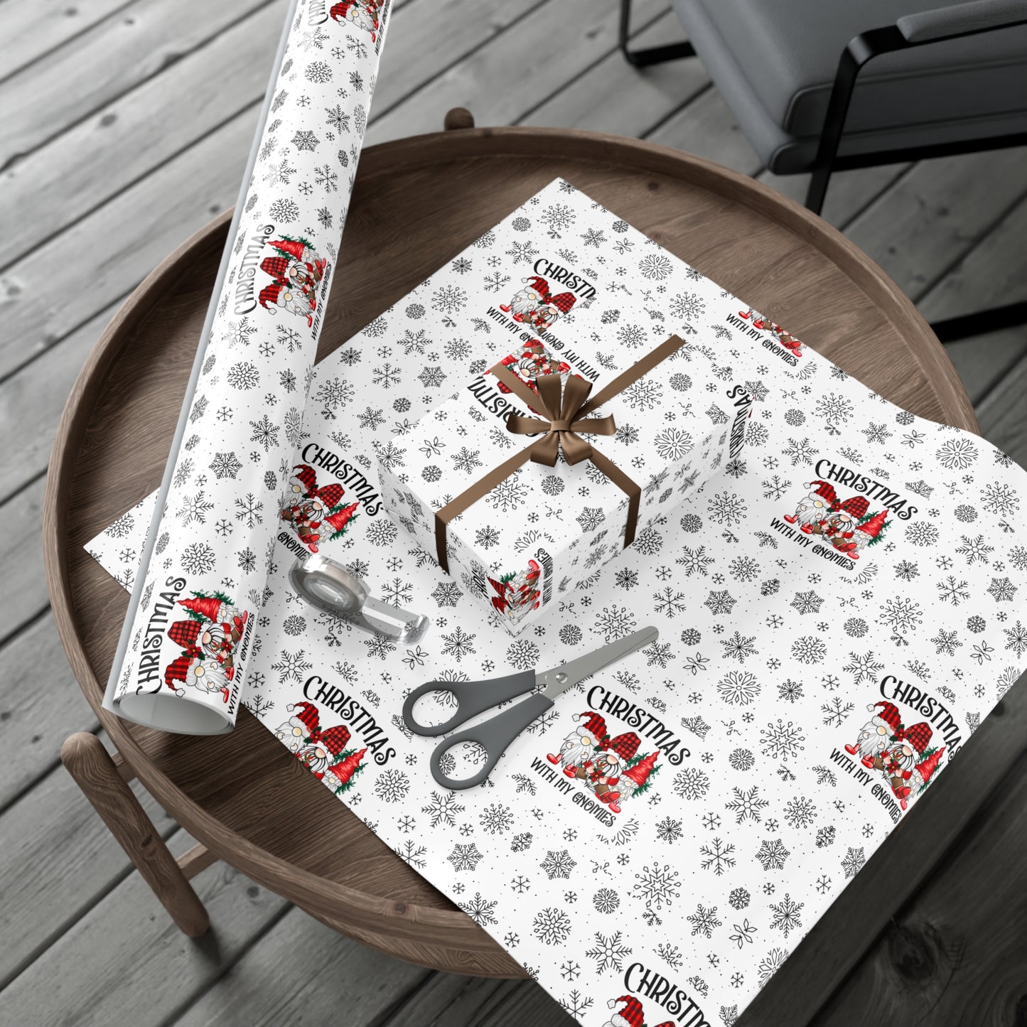 Christmas Gnome Gift Wrap