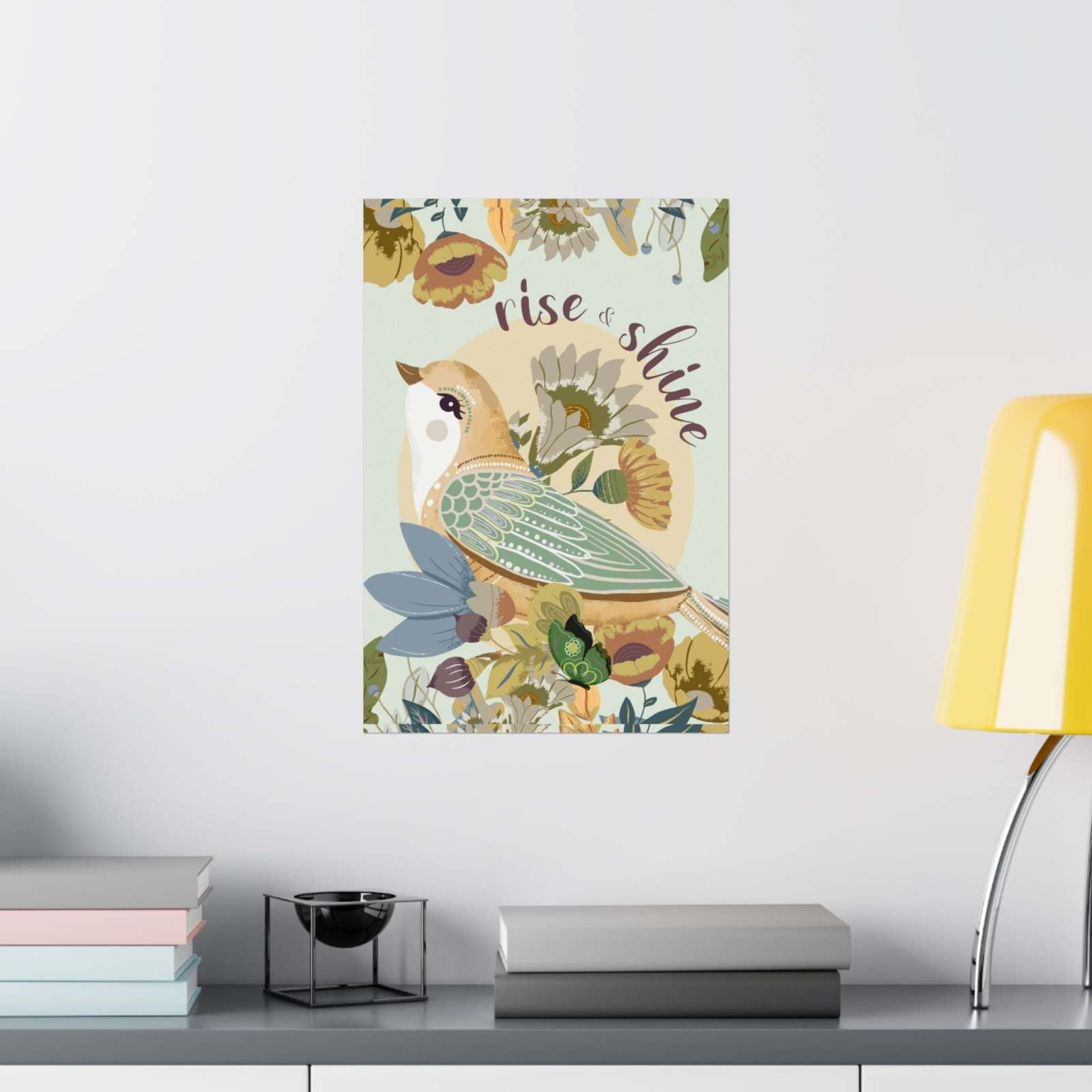 Art Prints - Rise & Shine Bird - Matte Art Prints 