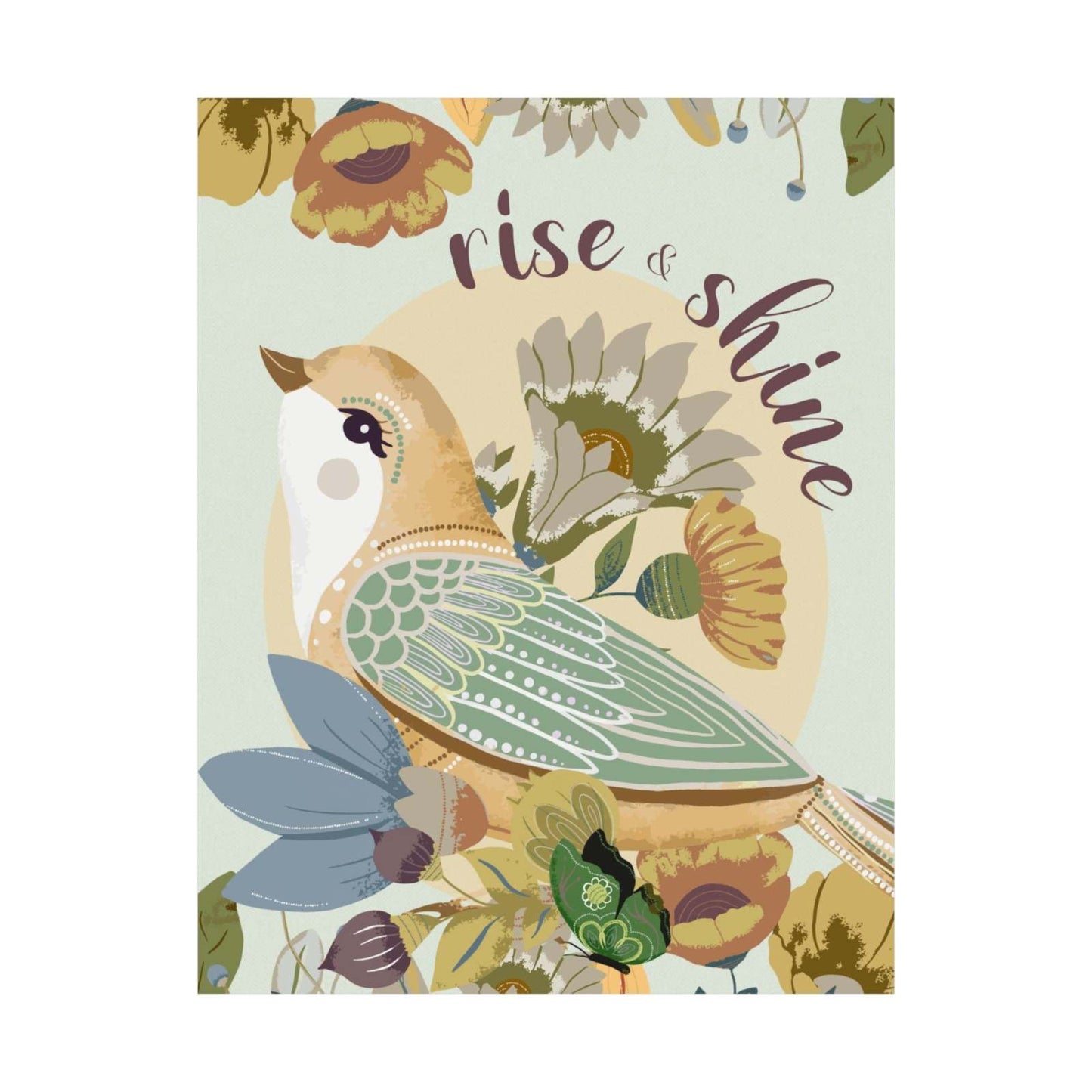 Art Prints - Rise & Shine Bird - Matte Art Prints 