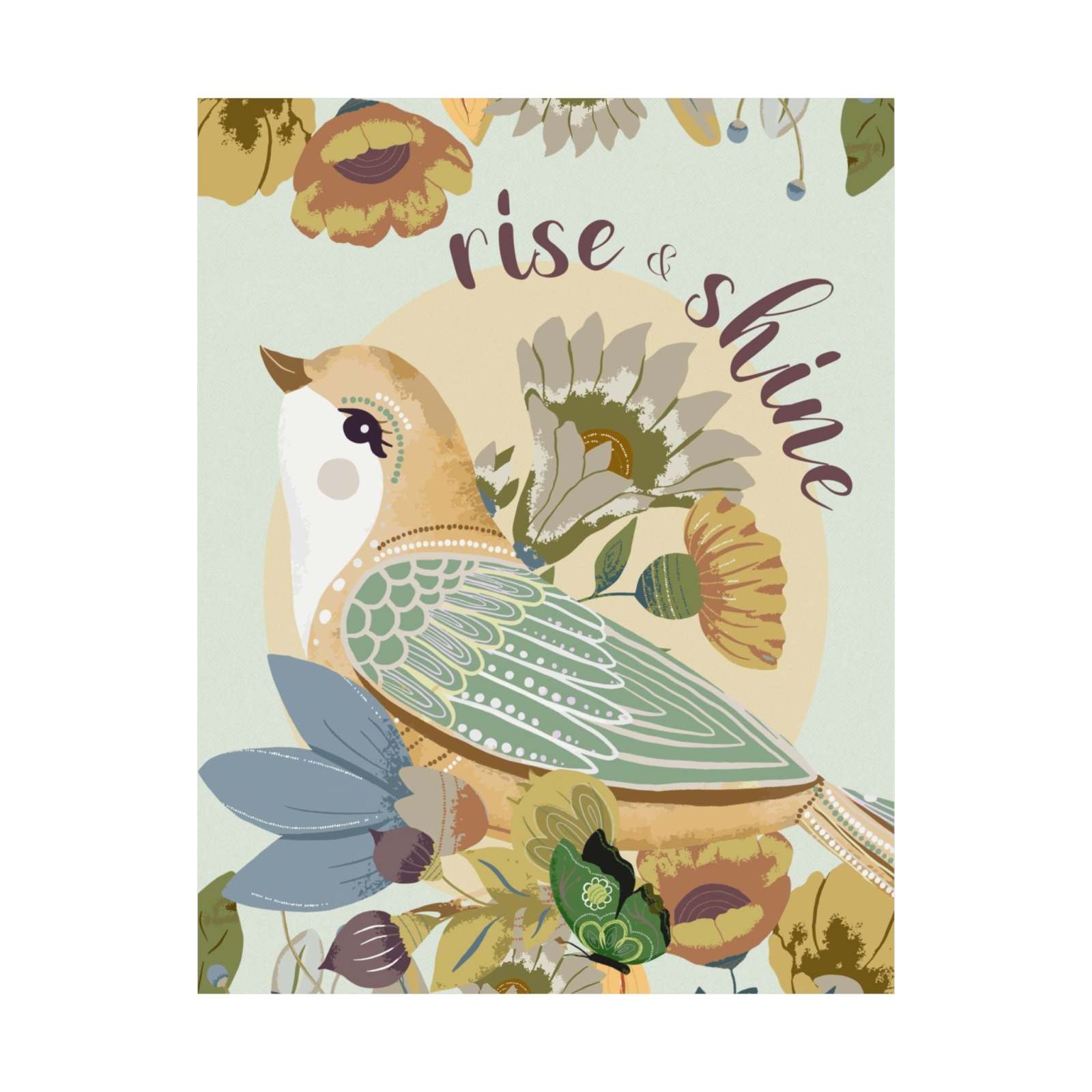 Art Prints - Rise & Shine Bird - Matte Art Prints 