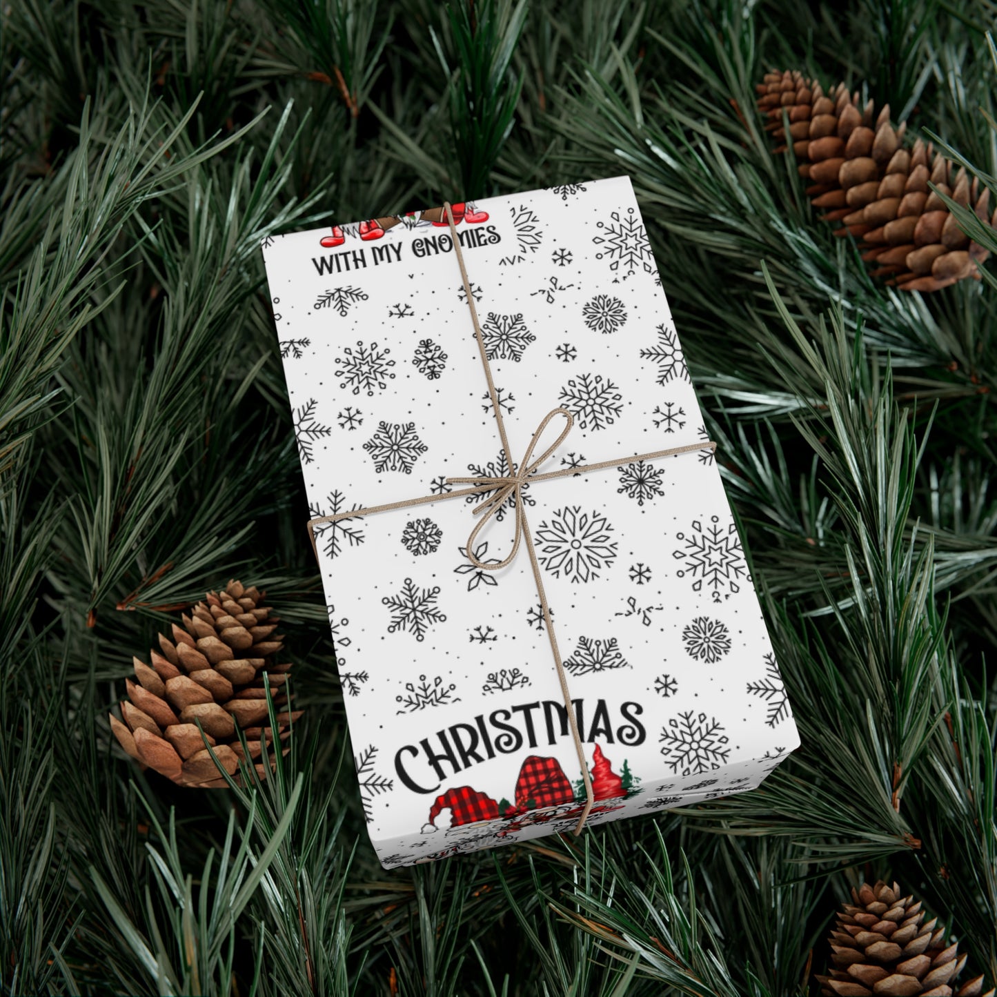 Christmas Gnome Gift Wrap
