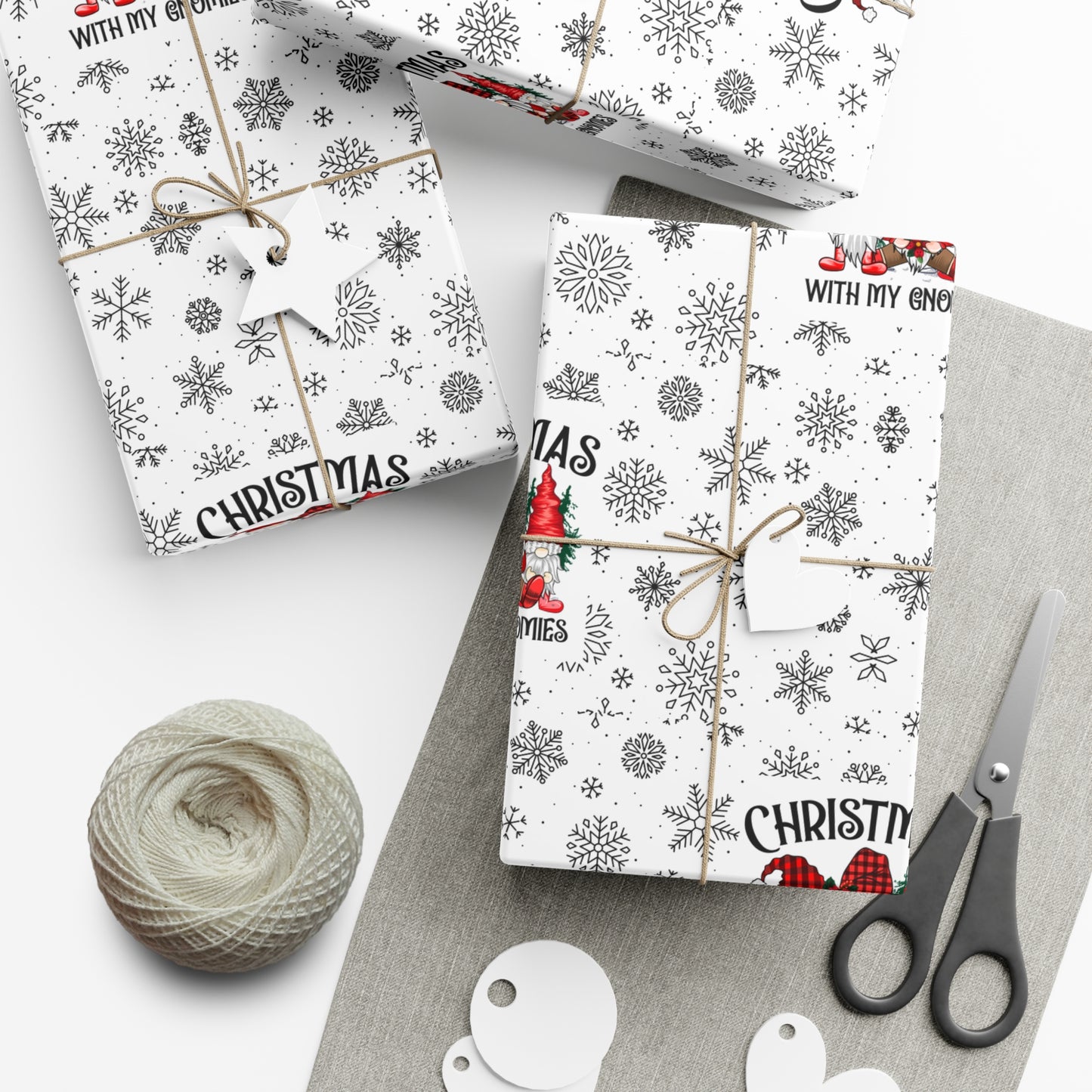 Christmas Gnome Gift Wrap