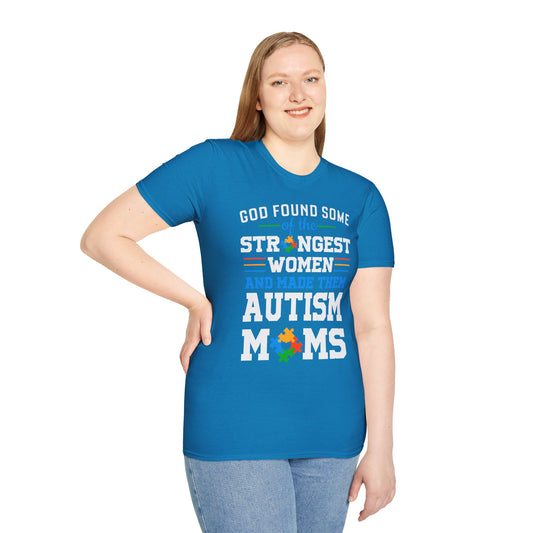 💙Autism Awareness💙 T-Shirt God took.......& Made Autism Mom's