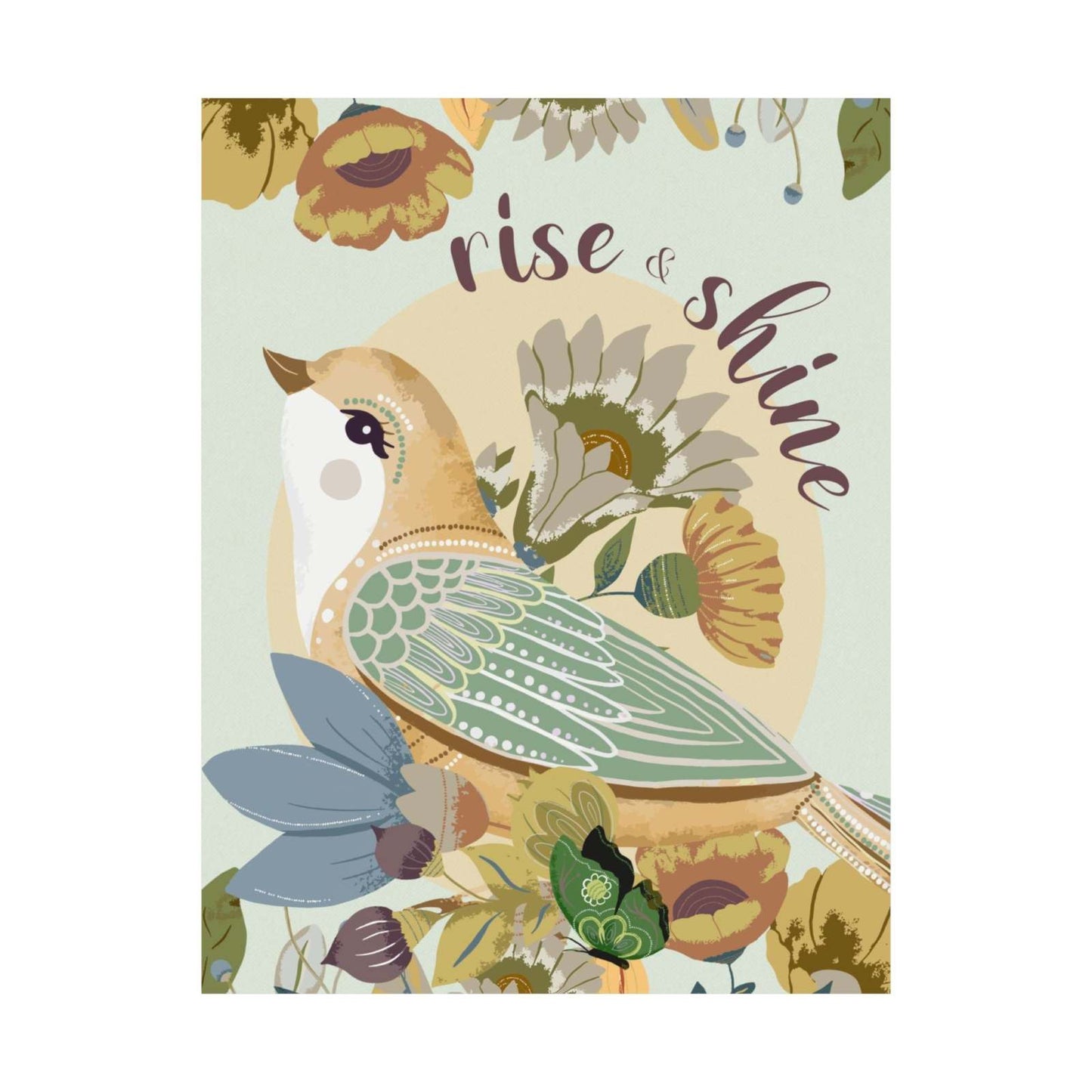Art Prints - Rise & Shine Bird - Matte Art Prints 