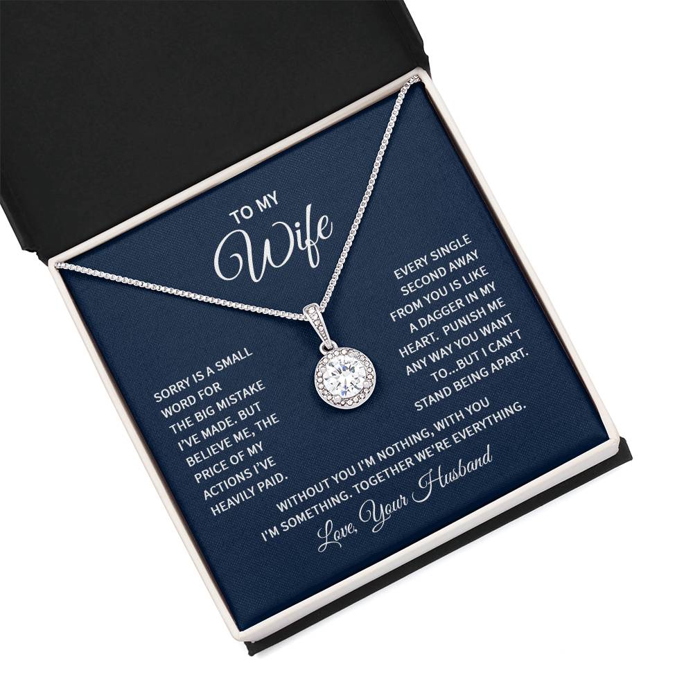 Eternal Hope Necklace-with-Message Card-To my Wife-Sorry is a small word.......